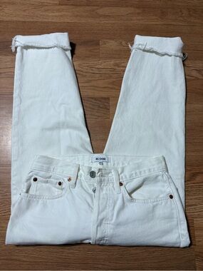 Re/Done Off-White High-Rise Denim Jeans